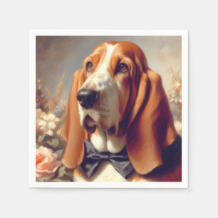 Basset Hound Schilderen Servet