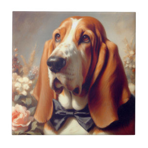 Basset Hound Schilderen Tegeltje