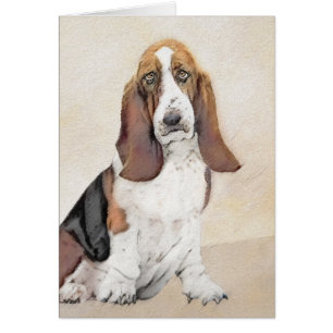 Basset Hound-schildering - Kute Original Dog Art