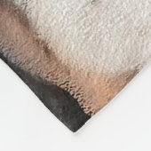 Basset Hound-schildering - Kute Original Dog Art Fleece Deken (Hoek)