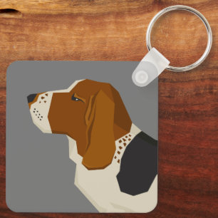 Basset Hound Sleutelhanger
