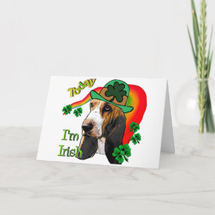 Basset Hound St Patricks Day Kaart