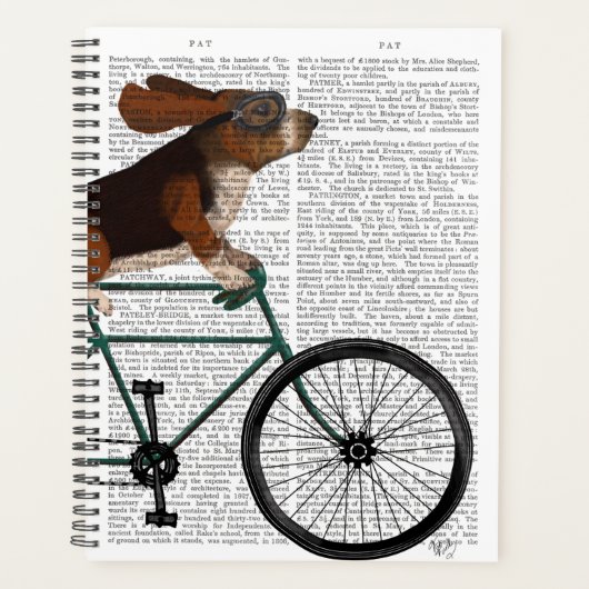 Basset Hound sur vélo (Devant)