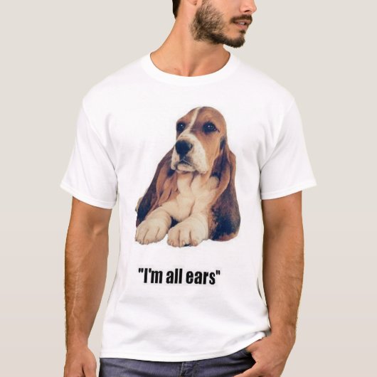 Basset Hound T-Shirt (Voorkant)