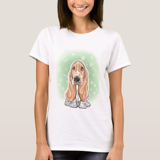 Basset Hound T-shirt (Voorkant)