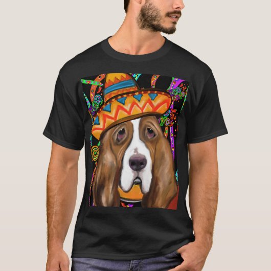 BASSET HOUND T-SHIRT (Voorkant)