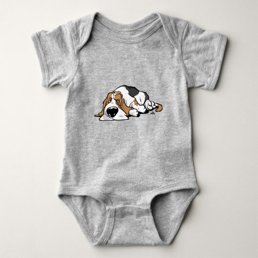 Basset Hound-tekenhond Romper (Voorkant)