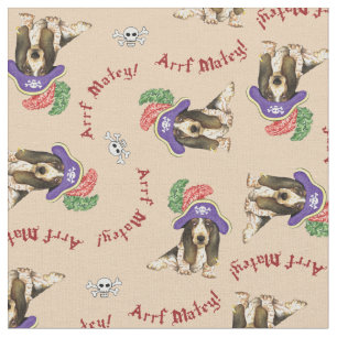 Basset Hound Tissu de pirate