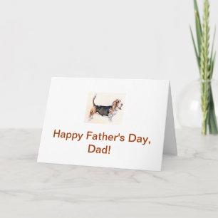 Basset Hound Vaderdag Kaart