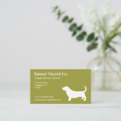 Basset Hound Visitekaartje (Staand voorkant)