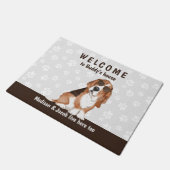 Basset Hound Watchdog Deurmat (Schuin)