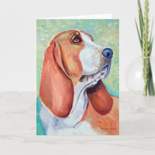 Basset Hound-Wenskaarten Kaart