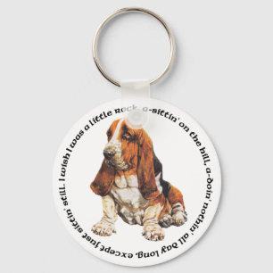 Basset Hound Wishing Ditty Sleutelhanger