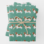 Basset Hound Wrapping Paper Sheets (In situ)
