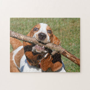 Basset Houndgeluk is een teken Legpuzzel