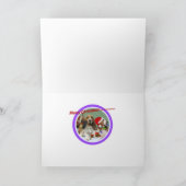 Basset Hounds Ho Ho Joyeux Noël Cartes (Intérieur)