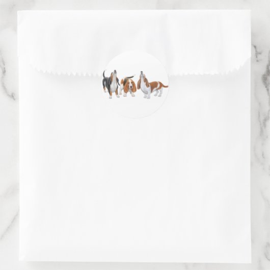 Basset Hounds Sticker (Sac)