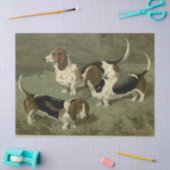  Basset Hounds Tissuepapier (Craft)