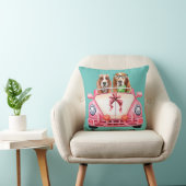 Basset Hound's Wedding Design Kussen (Stoel)