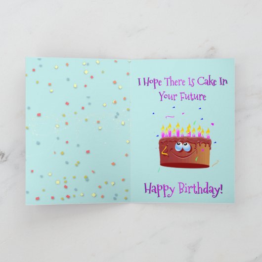 Basset mignon et amusant sur carte d'anniversaire  (Intérieur)