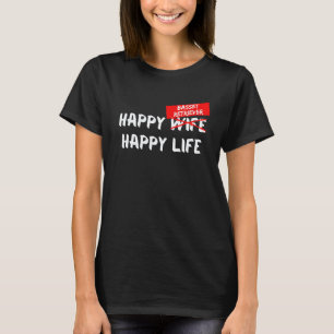 Basset Retriever Hond Ras Gelukkig Leven Dierenvri T-shirt