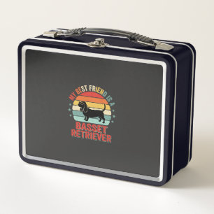 Basset Retriever Retro Zonsondergang Hond