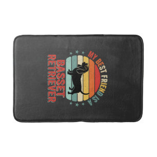 Basset Retriever Retro Zonsondergang Hond Badmat