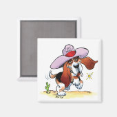 Basset s'est fait drool ? Magnet (Recto/Verso)