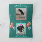 Basset van de Kaart W/Cute van de verjaardag Puppy (Binnen)