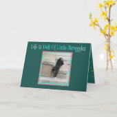 Basset van de Kaart W/Cute van de verjaardag Puppy (Gele Bloem)