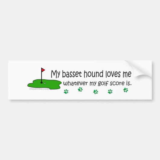 BassetHound Bumpersticker (Voorkant)