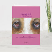 Bassett hound carte de fête des mères (Dos)