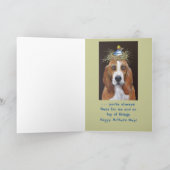 Bassett hound carte de fête des mères (Intérieur)