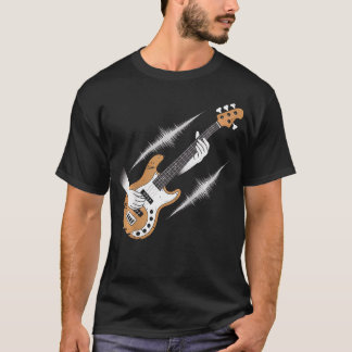 Bassgitaarspeler Vintage Voor T-shirt