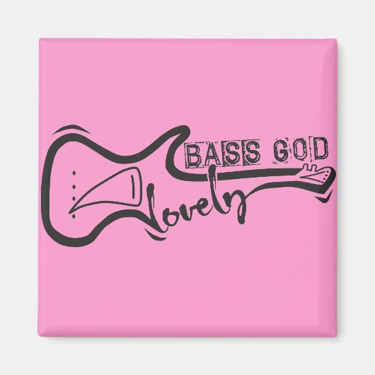 BassGodLovely magneet (Voorkant)