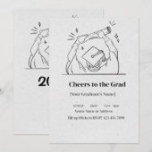 Bassh - Élégant Invitation personnalisé (Devant / Derrière)