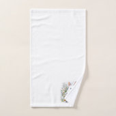 Bassins blancs de Pâques, marguerites et croix (Serviette à main)