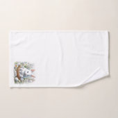 Bassins blancs de Pâques, marguerites et croix (Serviette à main)