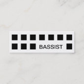 BASSIST (carrés modernes) Mini Carte de visite (Devant)