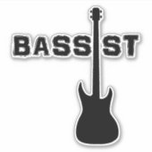 bassist sticker (Voorkant)