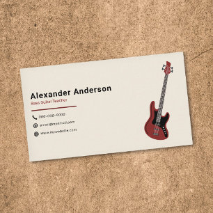 bassist visitekaartje