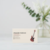 bassist visitekaartje (Staand voorkant)