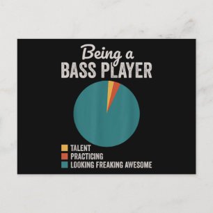 Bassist zijn Grappige basgitarist Briefkaart