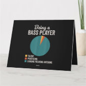 Bassist zijn Grappige basgitarist Kaart (Achterkant)