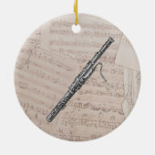 Basson Kerstfeestdag Ornament (Achterkant)