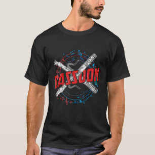 Basson Mannen Vrouwen Kinder bassonist Reed Instru T-shirt