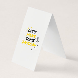 Basson-muziekmakers Visitekaartjes