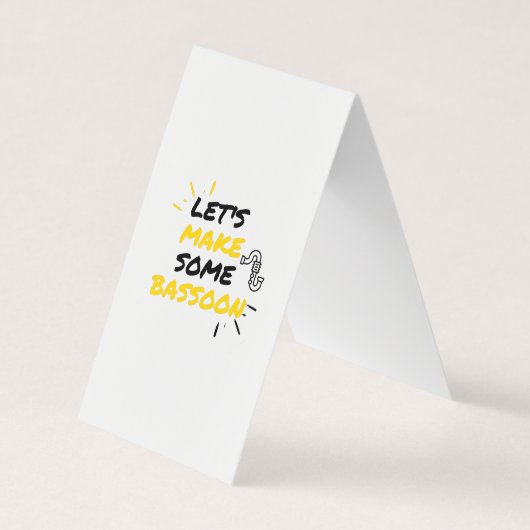 Basson-muziekmakers Visitekaartjes (Voorkant)