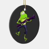 Basson Player Frog Ornament (Rechts)