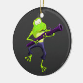 Basson Player Frog Ornament (Links)